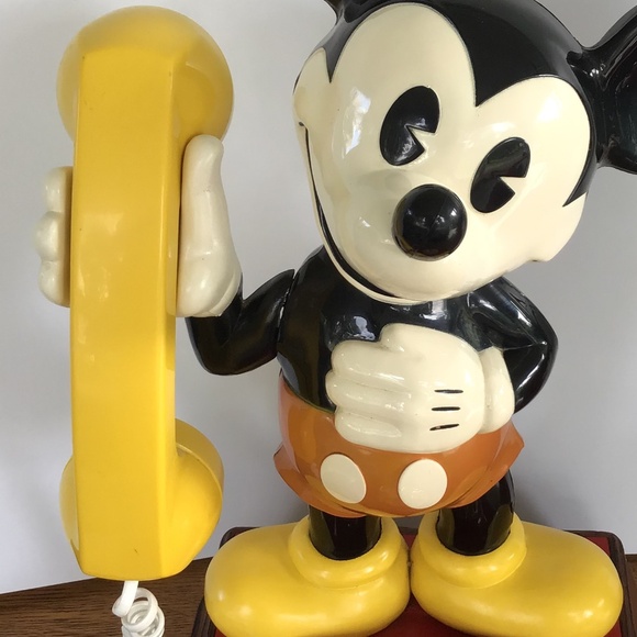 WORKING 1976 Mickey Mouse Vintage Phone Rotary Dial Walt Disney - Picture 15 of 16